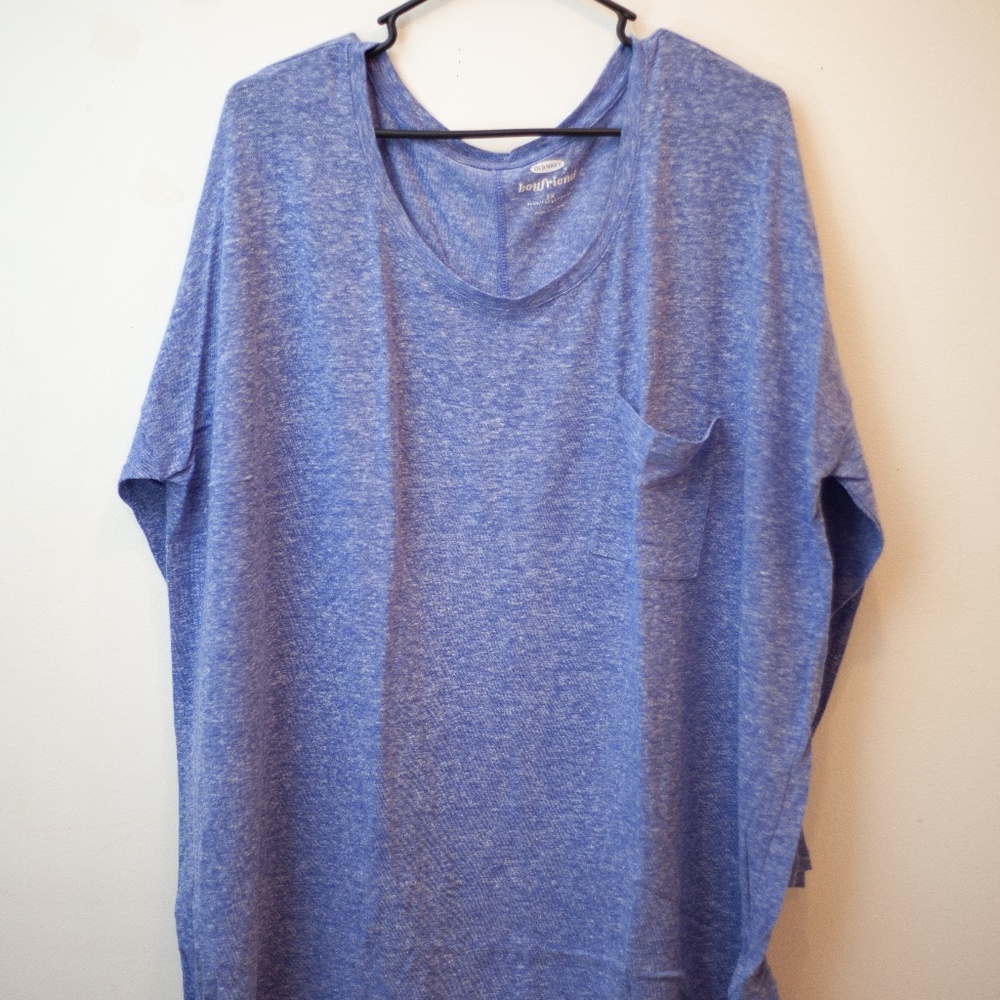 Old navy blue boyfriend 3/4 sleeve t 3x